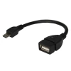 Кабель USB OTG micro USB на USB шнур 0.15м черн. Rexant 18-1182 изображение, фото