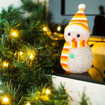 Фигура светодиодная "Снеговик" 17см 1LED RGB 0.1Вт IP20 Neon-Night 513-018 изображение, фото