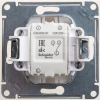Переключатель проходной 1-кл. СП Glossa 10А IP20 (сх. 6) 10AX механизм перламутр. Systeme Electric GSL000661 изображение, фото