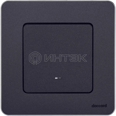 Переключатель 1-кл. Inspiria 10А IP20 250В 10AX с подсветкой/индикацией механизм антрацит IEK 673663 изображение, фото