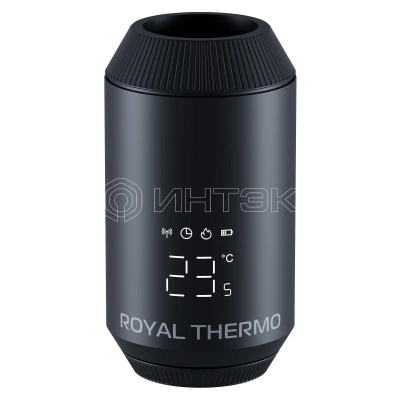 Термостат радиаторный электронный Royal Thermo Smart Heat 2.0, черный изображение, фото