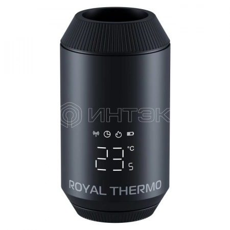 Термостат радиаторный электронный Royal Thermo Smart Heat 2.0, черный изображение, фото
