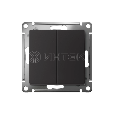 Выключатель 2-кл. AtlasDesign (сх. 5) 10А с самовозвратом механизм карбон Systeme Electric ATN001017 изображение, фото