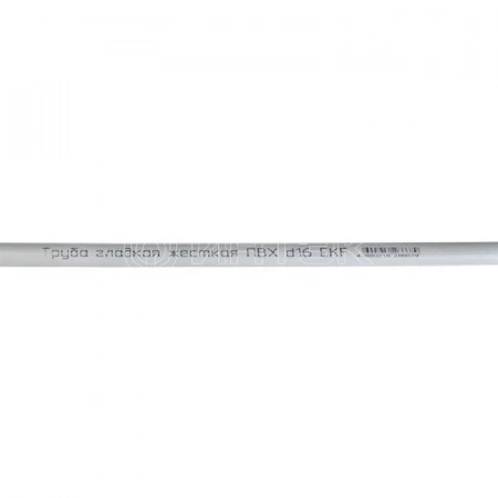 Труба гладкая ПВХ жесткая d16мм бел. (дл.2м) PROxima EKF trg-16w-2m изображение, фото