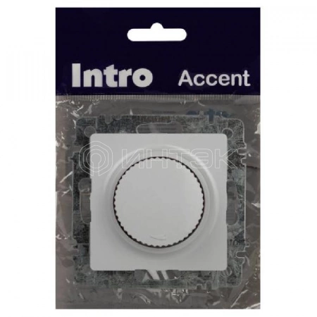 Светорегулятор поворотный СП Accent 6-401-01 600Вт 230В IP20 бел. Intro Б0063668 изображение, фото
