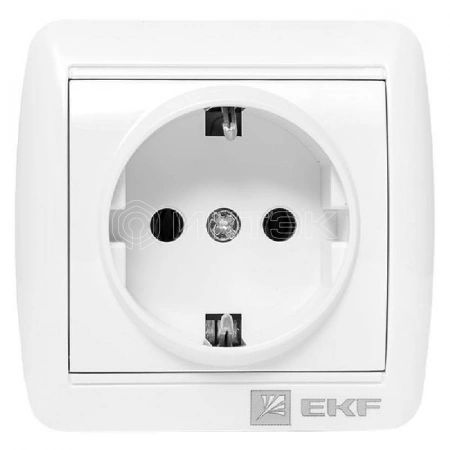 Розетка 1-м ОП Владивосток 16А IP44 с заземл. EKF EQR16-029-30-54 изображение, фото
