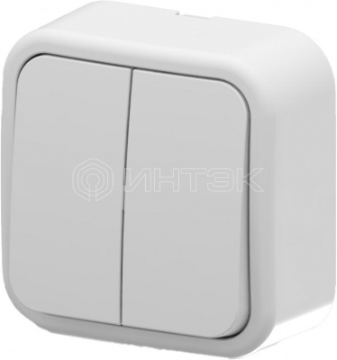 Выключатель 2-кл. ARIA IP20 бел. ARVIA 25 01 1000 202 изображение, фото