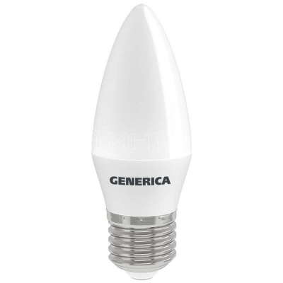 Лампа светодиодная C35 12Вт свеча 6500К E27 230В GENERICA LL-C35-12-230-65-E27-G изображение, фото