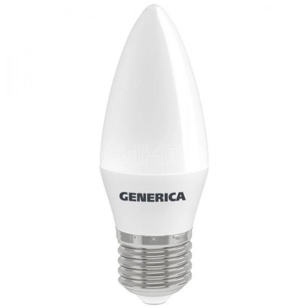 Лампа светодиодная C35 12Вт свеча 6500К E27 230В GENERICA LL-C35-12-230-65-E27-G изображение, фото