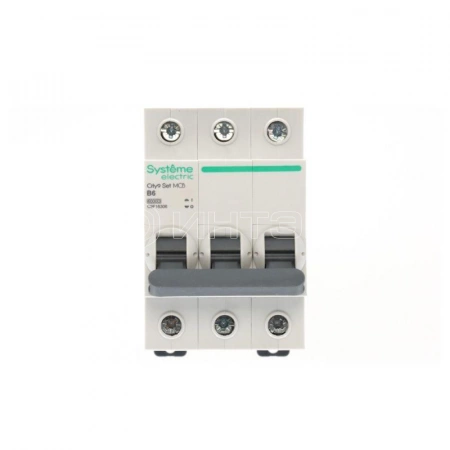 Выключатель автоматический 3п City9 Set (АВ) B 6А 6кА 400В Systeme Electric C9F16306 изображение, фото