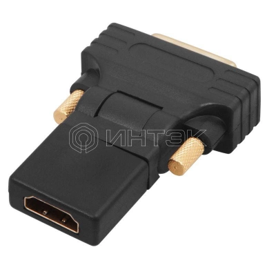 Переходник штекер DVI-D - гнездо HDMI поворотный Rexant 17-6812 изображение, фото