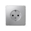 Розетка ArtGallery 16А с заземл. защ. шторки механизм алюм. Systeme Electric GAL000345 изображение, фото