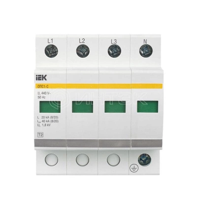 Ограничитель перенапряжения ОПС1-C 4P KARAT IEK MOP20-4-C изображение, фото