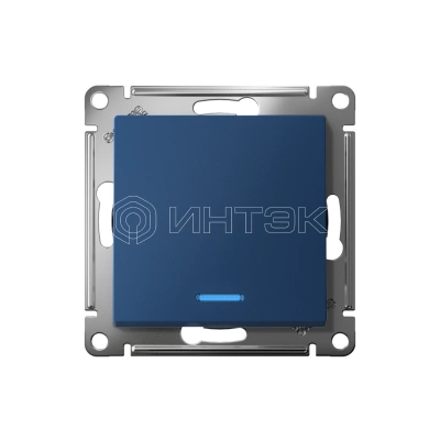 Переключатель 1-кл. AtlasDesign (сх. 6а) 10AX с подсветкой механизм аквамарин Systeme Electric ATN001163 изображение, фото