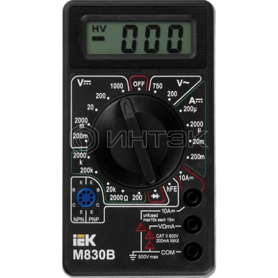 Мультиметр цифровой Universal M830B IEK TMD-2B-830 изображение, фото