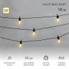 Гирлянда "Белт Лайт" 10м 20 патронов 4.8Вт IP65 провод каучук черн. Neon-Night 331-355 изображение, фото