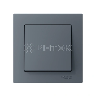 Выключатель 1-кл. СП AtlasDesign 10А IP20 (сх. 1) 10AX в сборе грифель Systeme Electric ATN000712 изображение, фото