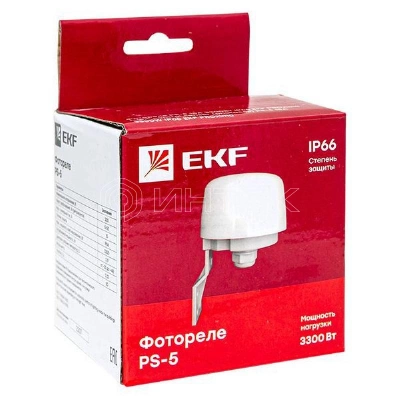 Фотореле PS-5 15А 3300Вт IP66 PROxima EKF fr-ps-5-15 изображение, фото