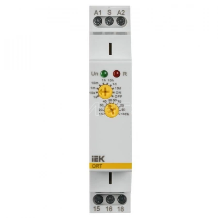 Реле задержки включения ORT 1 контакт 12-240В AC/DC IEK ORT-A1-ACDC12-240V изображение, фото