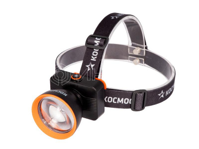 Фонарь налобный аккум. 15Вт Laser LED/ 3000мА.ч ABS пластик линза Френеля КОСМОС (KOC533Lit) изображение, фото
