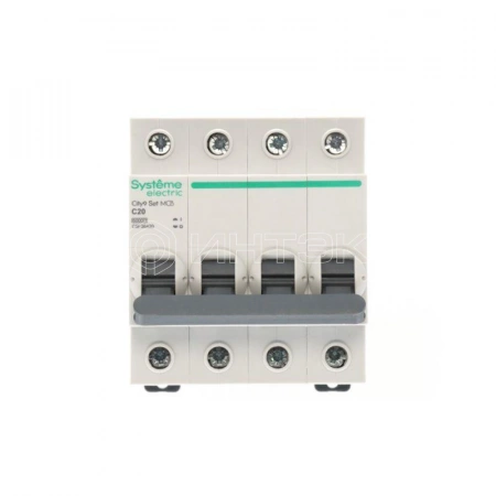 Выключатель автоматический 4п City9 Set (АВ) С 20А 6кА 400В Systeme Electric C9F36420 изображение, фото