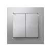 Выключатель 2-кл. СП AtlasDesign 10А IP20 (сх. 5) 10AX в сборе алюм. Systeme Electric ATN000352 изображение, фото