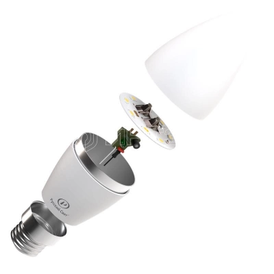 Лампа светодиодная RS C37 E27 6W 220-240V 2700К 6Вт 600лм Ra 90 свеча  15010545060 изображение, фото