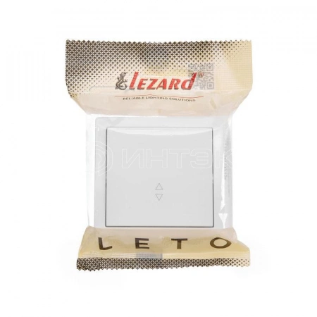 Выключатель проходной 1-кл. ОП LETO бел. LEZARD 752-0200-105 изображение, фото