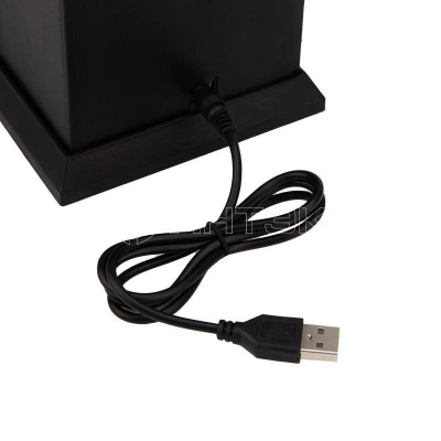 Камин светодиодный "Старинные часы" 14.7х11.7х25см эффект живого огня USB и элементы питания 2хC (не в компл.) черн. Neon-Night 511-020 изображение, фото
