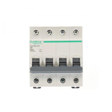 Выключатель автоматический 4п City9 Set (АВ) С 6А 6кА 400В Systeme Electric C9F36406 изображение, фото