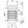 Лоток листовой перфорированный 150х110 L3050 сталь 1.5мм SKSM 115 FT OBO 6059633 изображение, фото
