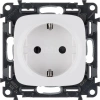 Розетка 1-м СП Valena Allure 16А IP20 250В 2P+E винтов. клеммы с лицев. панелью механизм бел. Legrand 753724 изображение, фото