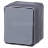 Выключатель кнопочный 1-кл. ОП AtlasDesign PROFI IP54 10АХ антрацит Systeme Electric ATN544015 изображение, фото