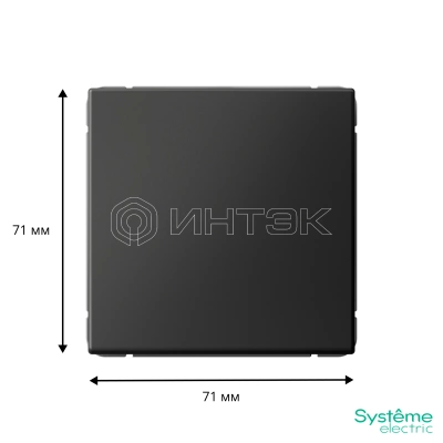 Выключатель кнопочный 1-кл. ArtGallery 10А механизм базальт Systeme Electric GAL001415 изображение, фото