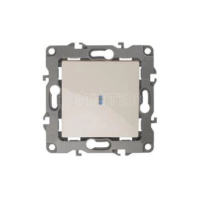Выключатель 1-кл. СП Эра12 12-1102-02 10А IP20 250В 10AX с подсветкой механизм сл. кость Эра Б0014634 изображение, фото