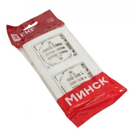 Рамка 2-м Минск горизонтальная бел. Basic EKF ERM-G-302-10 изображение, фото