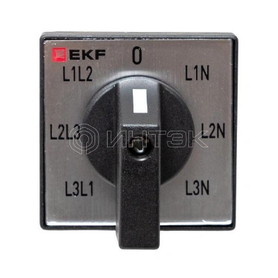 Переключатель кулачковый ПК-1-64 10А для вольтметра EKF pk-1-64-10 изображение, фото