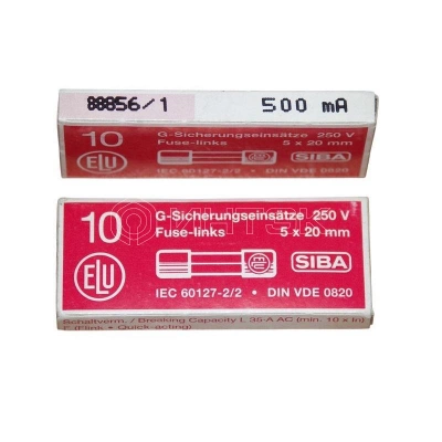 Предохранитель SIBA № 179020.6.3 (6.3А 250В 5х20мм) Электрофарфор ЦБ-00007876 изображение, фото