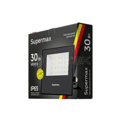 Прожектор светодиодный Supermax SPR 30Вт 6500К 3000лм IP65 КОСМОС S_PR_LED_30 изображение, фото