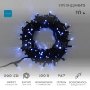 Гирлянда светодиодная "Нить" 20м 200LED син. 230В IP67 эффект мерцания провод каучук черн. соединяется нужен шнур 315-000 Neon-Night 315-173 изображение, фото