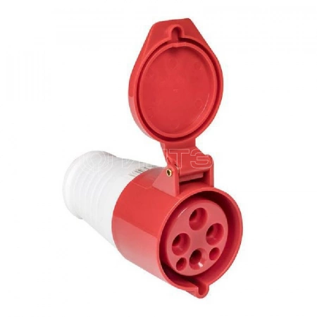 Розетка кабельная 16А 380В 3P+РЕ IP44 (214) EKF ps-214-16-380 изображение, фото