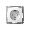 Розетка 1-м СП AtlasDesign 16А IP20 с заземл. защ. шторки механизм бел. Systeme Electric ATN000145 изображение, фото