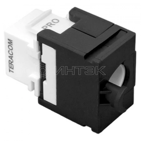 Модуль Keystone кат.5E неэкранир. 110 IDC 180град. самозажимной (Toolless) черн. TERACOM PRO EKF TRP-KSTN-T180D-5EUTP-BLK изображение, фото