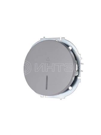 Выключатель проходной 1-кл. СП O Systeme ElectricN 10А IP20 с подсветкой механизм сер. матов. LEZARD 743-7488-114 изображение, фото