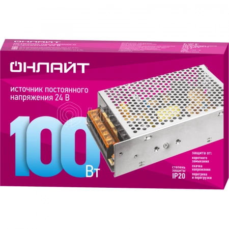 Драйвер для светодиодной ленты 90 641 OD-P100-IP20-24V ОНЛАЙТ 90641 изображение, фото