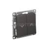 Выключатель для жалюзи 2-кл. 2п AtlasDesign 10А механизм базальт Systeme Electric ATN001419 изображение, фото