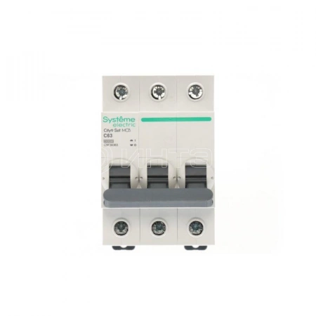 Выключатель автоматический 3п City9 Set (АВ) С 63А 6кА 400В Systeme Electric C9F36363 изображение, фото