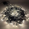 Гирлянда светодиодная "Нить Мишура" 3.9м 200LED 220В IP20 зел. провод тепл. свет ЭРА Б0047970 изображение, фото