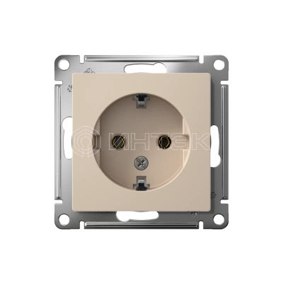 Розетка AtlasDesign 16А с заземл. механизм песочн. Systeme Electric ATN001243 изображение, фото