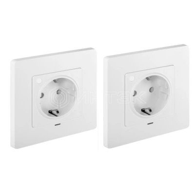 Комплект две умные встраиваемые розетки HOMMYN 2RKNWOZ01W изображение, фото